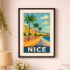 Affiche de Nice - Cadre noir