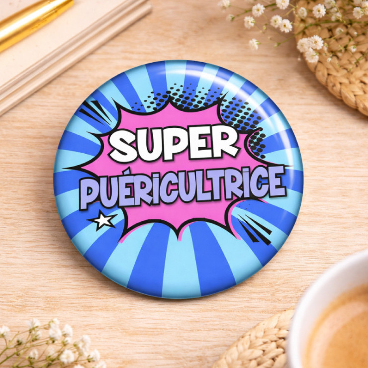 Badge puéricultrice - Idée cadeau