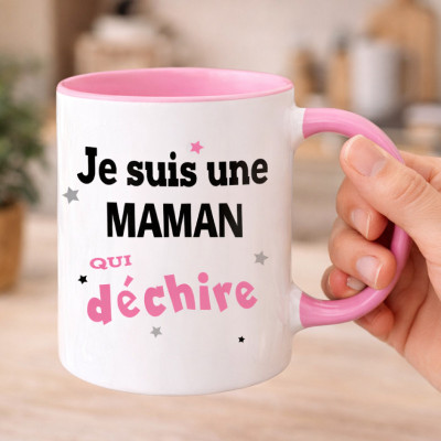 Achat mug maman qui déchire prêt à offrir