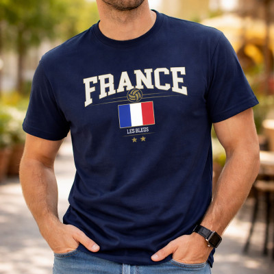 T-shirt France - T-shirt casual aux couleurs de la France