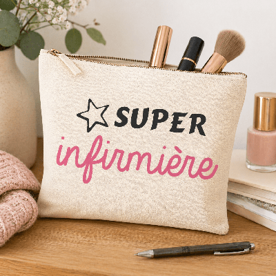 Pochette Infirmière - Idée cadeau utile pour infirmière étudiante ou diplômée