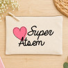 Pochette Atsem - Cadeau original pour dire merci à une ATSEM dévouée - Trousses