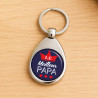 Porte clés jeton de caddie Papa - Idée cadeau pour anniversaire - Porte-clés homme