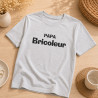 T-shirt papa bricoleur - Blanc chiné