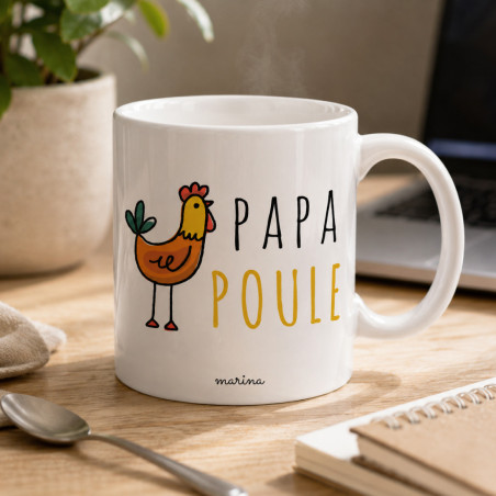       Mug Papa poule - cadeau pour papa attentionné
    