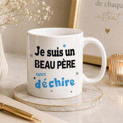 Mug Beau-Père qui déchire - cadeau humour fête des pères