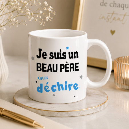       Mug Beau-Père qui déchire - cadeau humour fête des pères
    