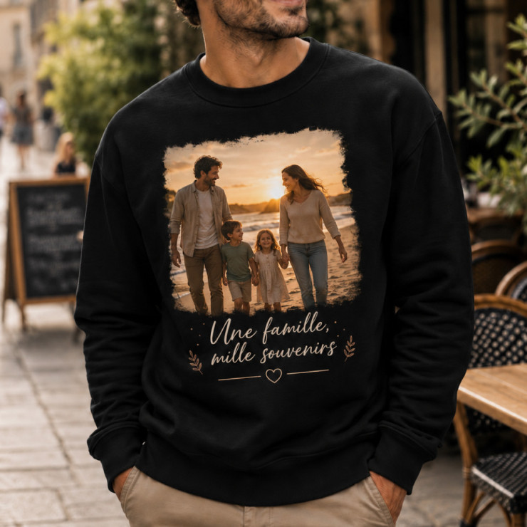 Sweat-shirt personnalisé avec photo