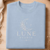 Sweat-shirt personnalisé - Couleur : Bleu clair