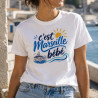 T-shirt femme C’est Marseille bébé - Style sud et soleil