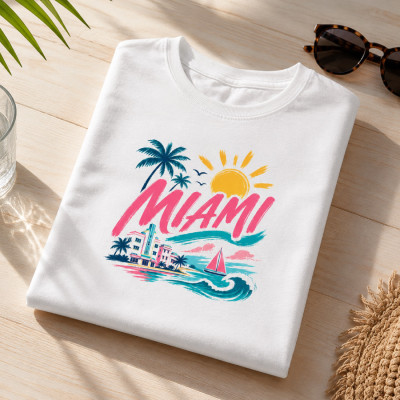 Achat t-shirt Miami - Tee shirt femme