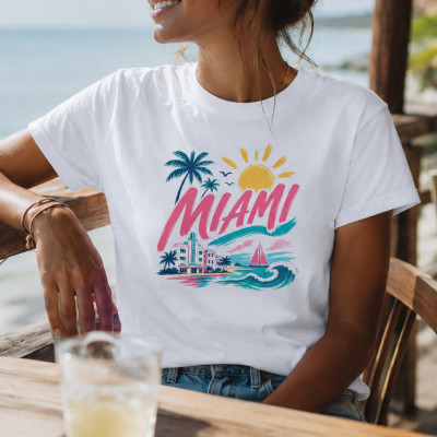 T-shirt Miami - Tee shirt femme