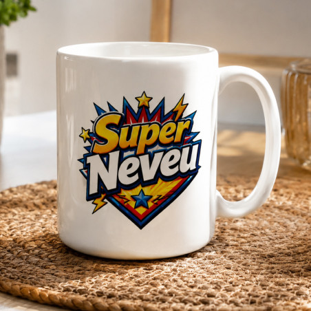       Mug Super Neveu - Cadeau original style super-héros
    