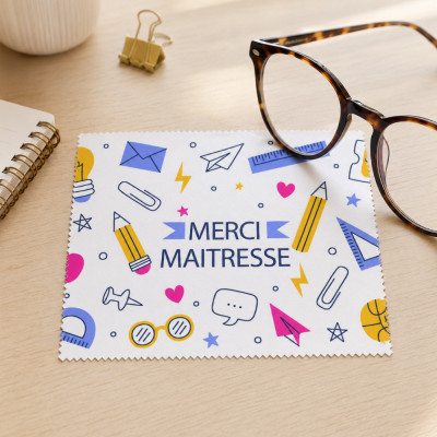 Lingette microfibre Merci maitresse
