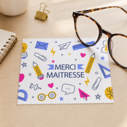 Lingette microfibre Merci maitresse