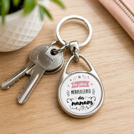       Porte clés pour la plus merveilleuse des mamans
    