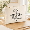 Trousse à crayons pour dire merci Maitresse - Cadeau unique ! - Trousses