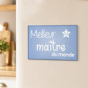 Magnet maître d'école - forme rectangulaire - fin d'année - Magnet homme