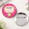 2 badges infirmière super chouette – Badge avec épingle - Badges à épingle