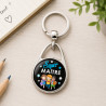 Porte clés Maître d'école - Idée cadeau fin d''année scolaire - Porte-clés homme