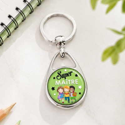 Porte clef Super Maître d'école - Cadeau fin d'année scolaire