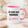 Mug Nounou qui déchire - Cadeau rigolo - Mug Femme