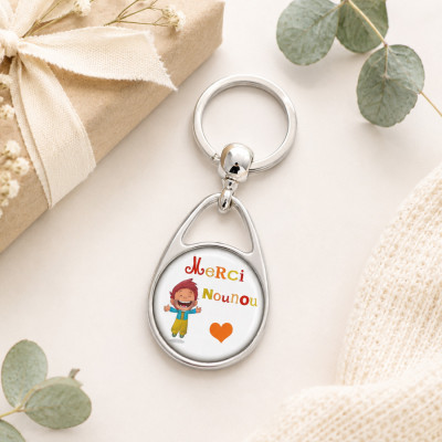 Porte clef merci nounou - Original et pratique à offrir