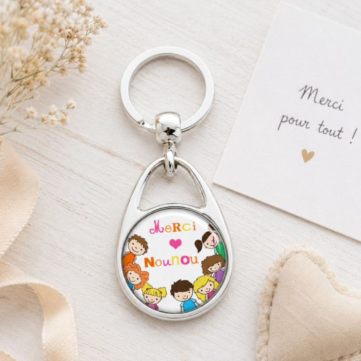       Porte-clés merci nounou
    