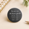 Badge maîtresse & atsem - x2 - Cadeau Fin d'année scolaire - Badges à épingle