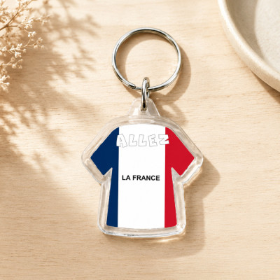 Porte-clés pour les coupe du monde 2018 en forme de tee-shirt