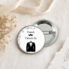Badges "Témoin du marié" - Personnalisable pour mariage - Badges à épingle