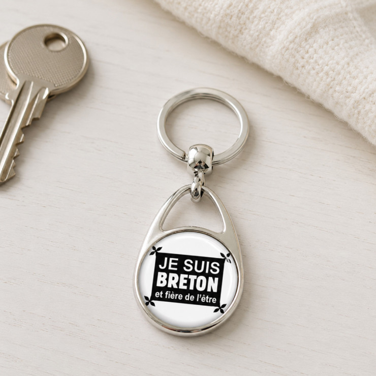 Porte clés "Je suis breton et fière de l'être"