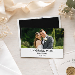 Magnet « élégant » remerciement mariage