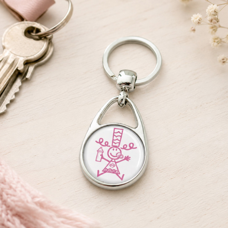       Porte clés Bigoudène enfant rose
    