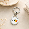 Souvenir d'un beau pays, ce porte clés j'aime la Belgique - Porte-clés