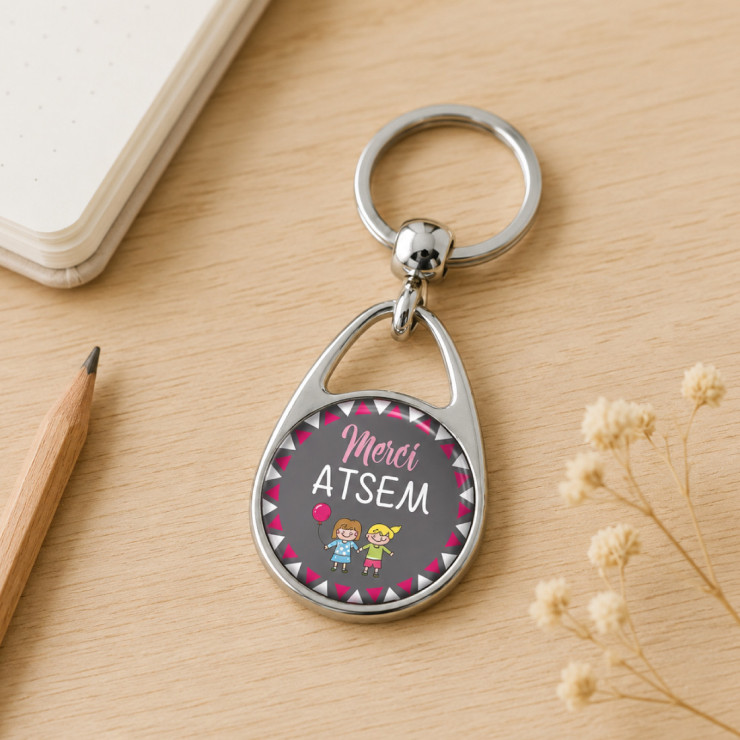       Porte clés merci atsem
    