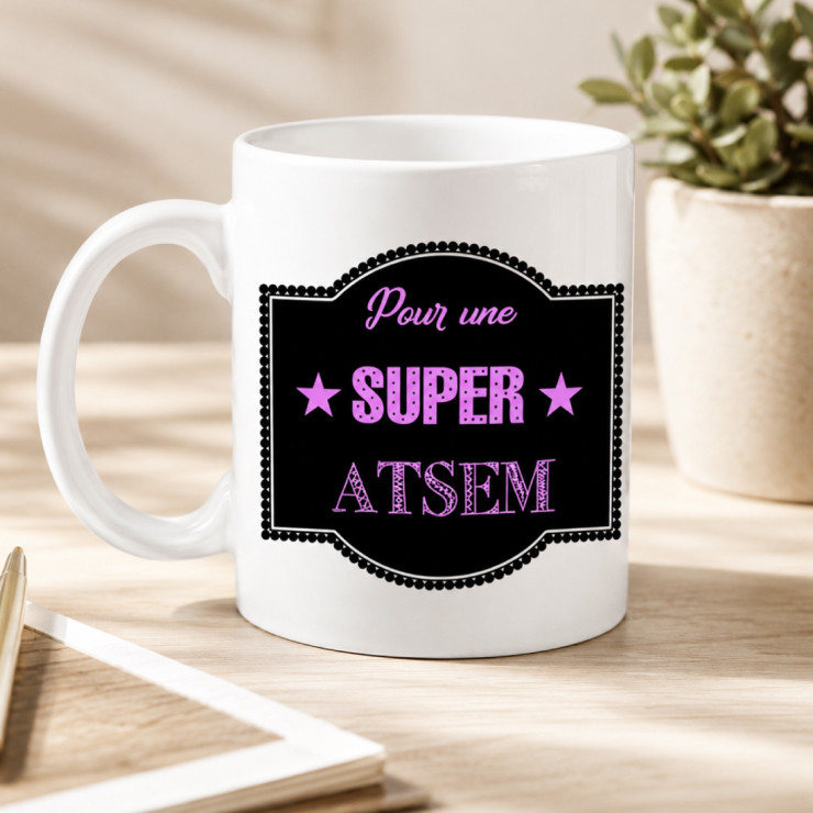 Mug Super Atsem - Cadeau humour remerciement
