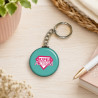 Porte clés "Super atsem" vert - Cadeau pas cher ! - Porte-clés Femme