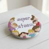 Miroir de poche atsem - Idée cadeau d'enfant pour dire merci - Miroir de poche