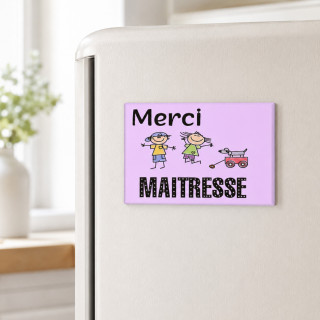 Magnet maîtresse rectangle