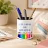 Pot à crayon maîtresse - idée cadeau fin d'année scolaire - Pot à crayons