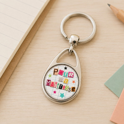 Porte clé "Pour ma maîtresse" cadeau pratique pour lui dire merci