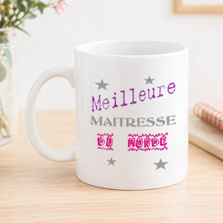       Mug Meilleure maîtresse - Cadeau tendre fin d'année
    