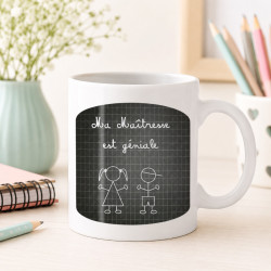 Mug Maîtresse géniale - Cadeau des enfants fin d'année