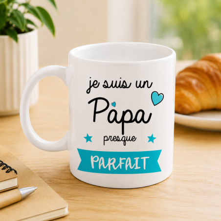       Mug Papa presque parfait - cadeau rigolo fête des pères
    