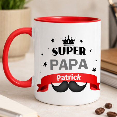       Mug Papa personnalisé couleur - cadeau fête des pères unique
    