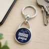Porte-clé papa métal personnalisé recto verso – cadeau pratique - Porte-clés homme