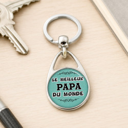 Beau porte clés "Le meilleur PAPA du monde"