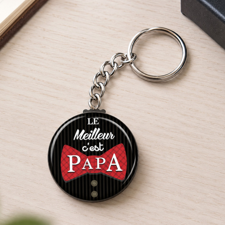 Porte clé  "Le meilleur c'est papa"