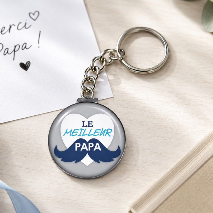       Porte clés "Le meilleur papa" gris
    